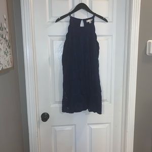 Navy knee length dress